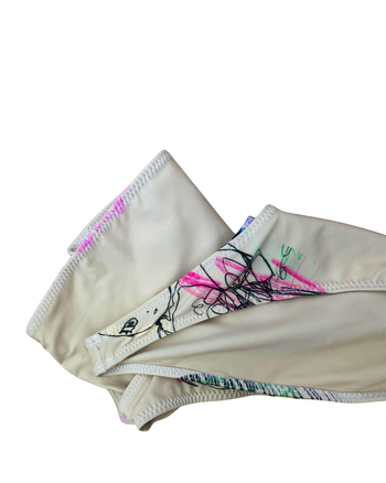 04 Beige Bandeau Bikini Set