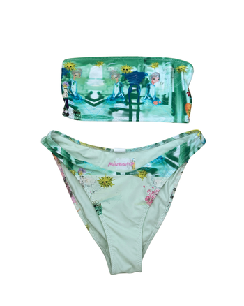 03 Mint Bandeau Bikini Set