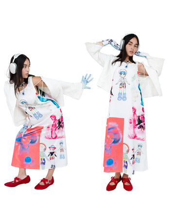 Jackie Postcard Dress