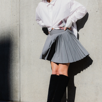 Grey Bella Skirt with Vihanga