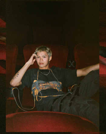 Grey String Top with Vihanga