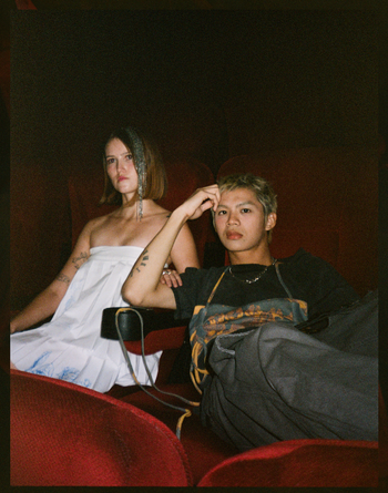 Grey String Top with Vihanga