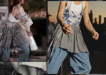 Grey Bella Skirt with Vihanga