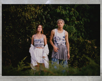 Blue String Top with Vihanga